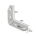 thumbnail image 4 of 10 Pcs Supports d'Angle en Acier Inoxydable en Forme de L, 4 of 6