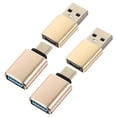thumbnail image 3 of Adaptador USB-C a USB, 4 unidades, adaptador OTG, convertidor USB 3.0 a USB tipo C., 3 of 8
