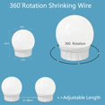 thumbnail image 3 of Makeup Mirror Light LED Vanity Light USB LED Stepless Dimmable Wall Lamp LED Dressing Table Mirror Bulb 2 6 10 14PCS ,Widely Use, 3 of 6