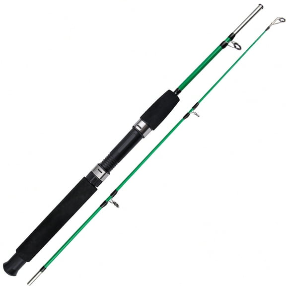 1m 2-Piece Glass Fiber Fishing Rod, Ultralight, Multicolor, 1 Pack
