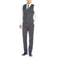 thumbnail image 3 of Mens Side Vent 3-piece Charcoal Wool Modern Fit Suit DTI, 3 of 5