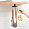 thumbnail image 2 of Jinsinto 2 Pack 360 Rotating Kitchen Utensil Holder, Kitchen Utensil Holder with 6 Hooks, No Drilling Storage Rack, for Kitchen/Bathroom/Closet, 2 of 5