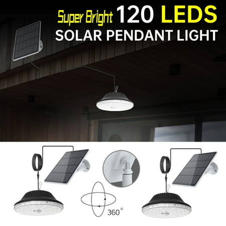 

Pendant Light Outdoor P65 Waterproof 120 LED Solar Lamp with Cable Suitable For Shed Courtyard Indoor Garden Decorations