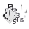 thumbnail image 2 of Decorative Wall Clock, Frameless Design Swing Wall Clock Number Decoration Fine Workmanship MDF ABS  for Living Room, 2 of 8
