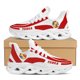 thumbnail image 1 of Zapatos deportivos para exteriores con suela gruesa y diseño de la bandera nacional de Tonga, color rojo y moderno., 1 of 6
