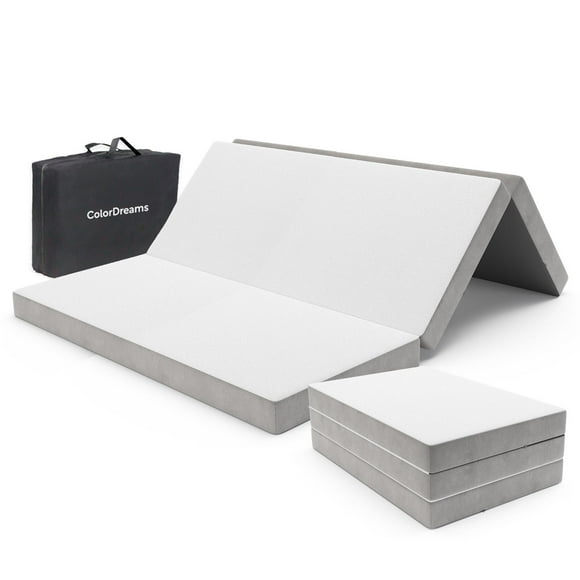 Colchón Matrimonial 135 cm ColorDreams Colchoneta Plegable Con Maleta blanco