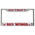 thumbnail image 1 of Detroit Red Wings License Plate Frame Chrome, 1 of 1