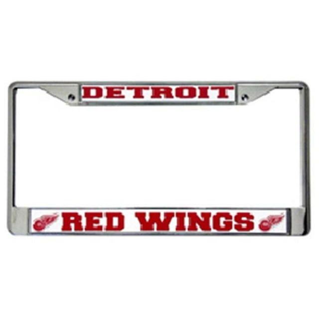 Detroit Red Wings License Plate Frame Chrome