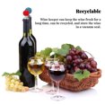 thumbnail image 3 of Tapón de botella de vino Corcho de champán decorativo Bola divertida Boquilla a prueba de fugas Tapa Sellador de bebidas Herramienta de barra de ahorro de fugas Mujeres Rojo, 3 of 6