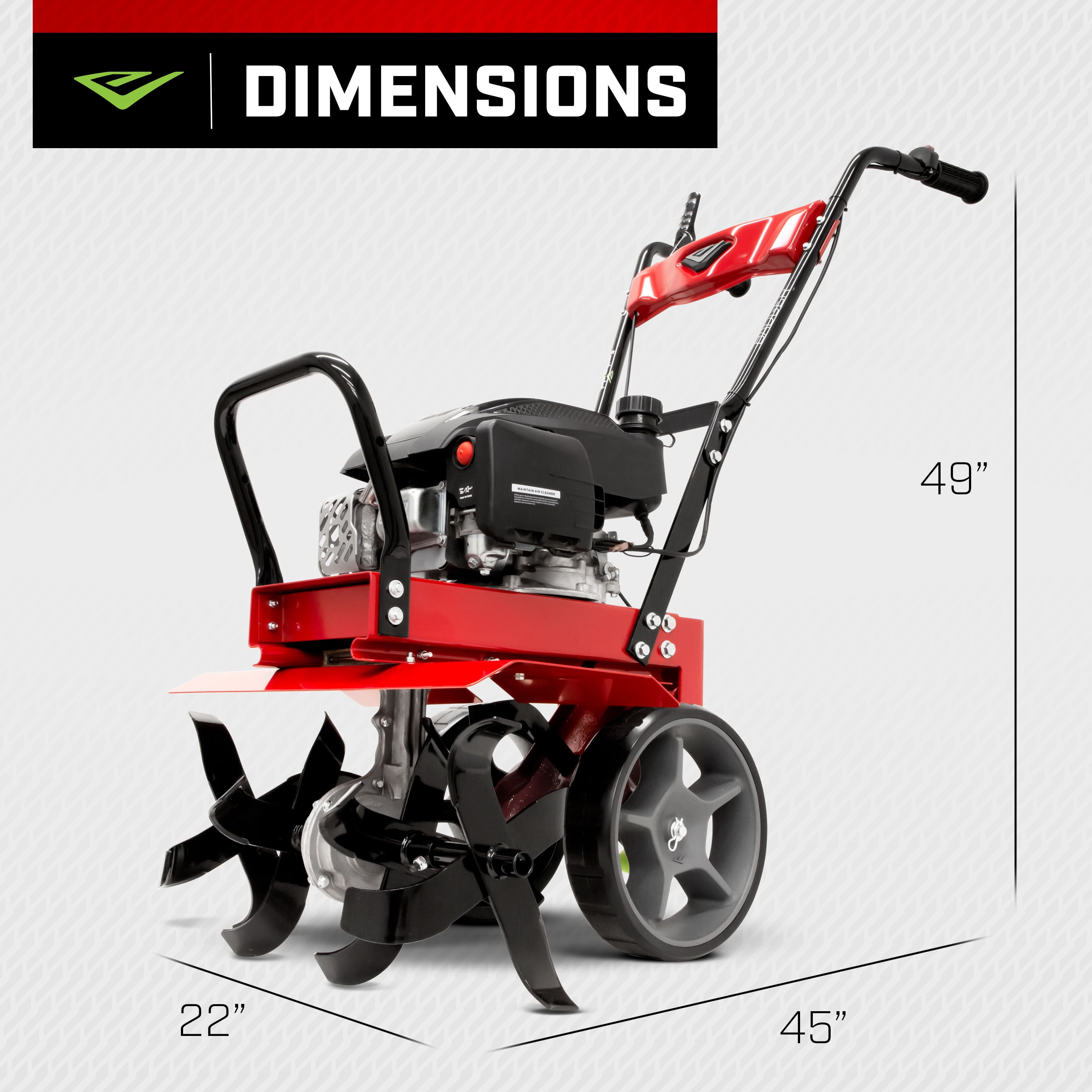 Earthquake Badger 160cc Viper Engine Front Tine Tiller, 41080