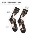 thumbnail image 3 of KLL Skeleton Dance with Mushrooms Print Cool Socks Men's Women's Crew Socks Funny Crazy Novelty Stockings, 3 of 7