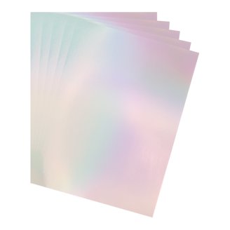 PATIKIL Cartoncino Olografico 12x12 - 20 Fogli Iridescenti Metallici, 250 GSM, Per Scrapbook, Poster, Fai Da Te, Colori Misti - 4