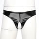 thumbnail image 4 of Lencería Pron aspecto mojado, Bikini de charol, calzoncillos para hombres homosexuales, tangas sexis sin entrepierna, ropa interior, calzoncillos abiertos, Mini bragas, 4 of 5