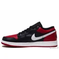 thumbnail image 2 of A i r-Jor-dan 1 Low "Bred Toe" Black/Gym Red-White 553558-066 Size 7 NEW, 2 of 6