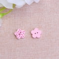 thumbnail image 2 of landege 100PCS Wooden Flower Buttons Wooden Buttons 2 Holes Colorful Sweater Buckles Scrapbooking DIY Buttons Sewing Craft Buttons, 2 of 10