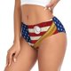 thumbnail image 2 of Fotbe American Flag And Baseball Calzones Estampados para Mujer – Ropa Interior de Algodón, Cómoda, Suave y Elástica-X-Small, 2 of 6