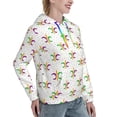 thumbnail image 6 of Fotbe Mardi Gras Carnival1 Pattern Womens Long Sleeve Hoodie, Pullover Hooded Sweatshirt, Kangaroo Pocket Hoodie with Eye-catching Drawstrings-X-Large, 6 of 7