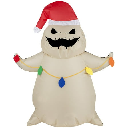Nightmare Before Christmas Oogie Boogie with Santa Hat