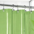 thumbnail image 3 of Barossa Design Lightweight Waterproof Shower Curtain PEVA Liner with 3 Magnets -Clear Green, 72" x 72", 3 of 7