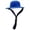 Dark Blue, variant on Funny Chicken Hat with Chin Strap,Cute Feather Top Hat for Hens and Small Poultry,Adjustable Pet Costume for Easter, Halloween, and Farm Photos，Green