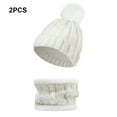 thumbnail image 4 of Gorro de invierno Minnieouse Gorros con pompones Sombrero grueso de moda ornamental bufanda Adorable Pañuelo de punto Collar deportivo Type6 NO6, 4 of 6