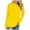 Yellow2, variant on Fouhkni Long Sleeve Shirts for Women Crew Neck Casual Basic Tees Soft Loose Solid Color Fall Tops