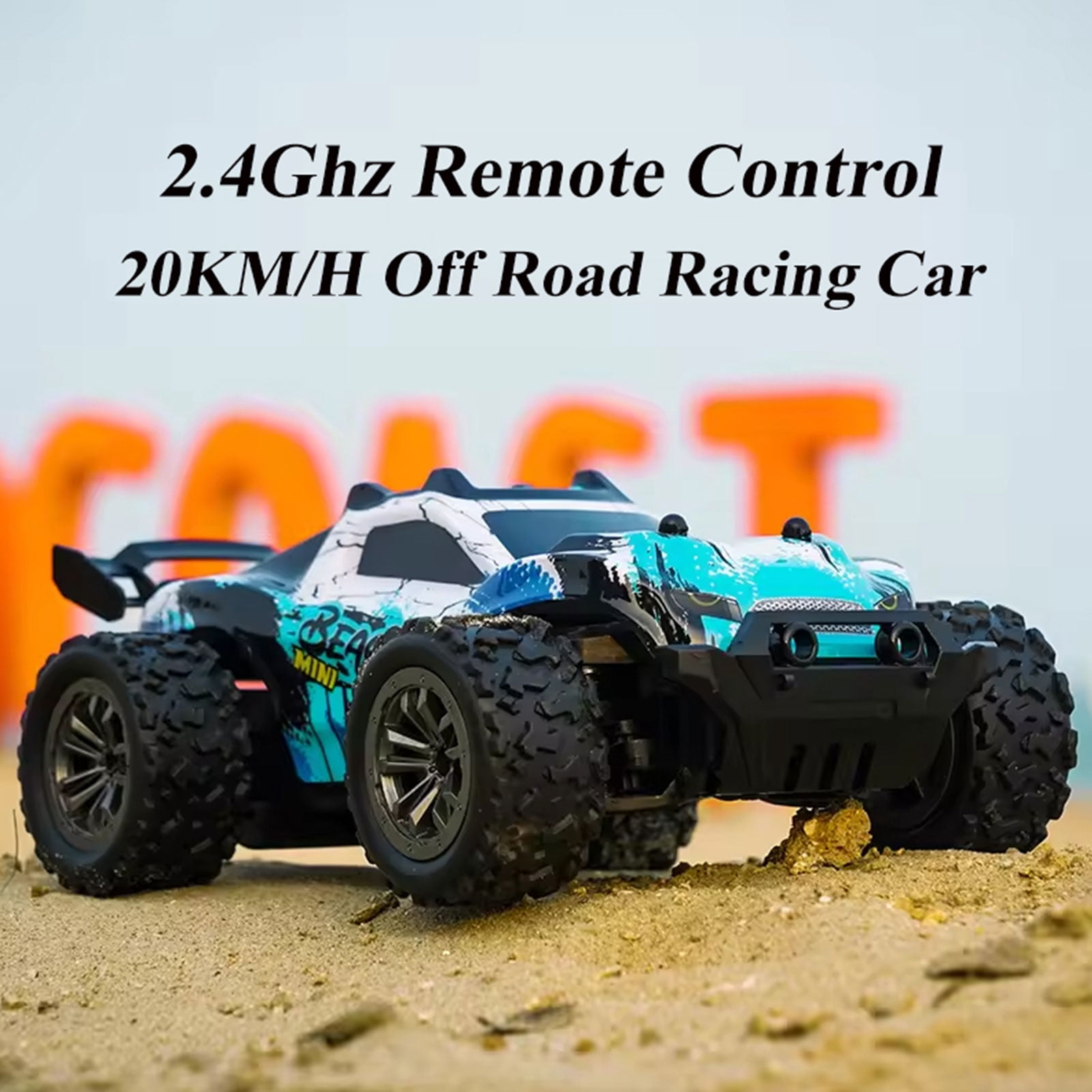 High Speed Jump RC Truck, Off Road RC Cars, 4WD All Terrain RTR RC Truck For Adults, 1:20 Scale All Terrain RC Car, 20+KPH High Speed 4WD Electric Vehicle With 2.4 GHz Remote Control
