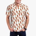 thumbnail image 2 of Balery Carrot Printed Men’s Short Sleeve Polo Shirt, Midweight Men's Shirt,Golf Polo shirts -4X-Large, 2 of 8