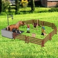 thumbnail image 4 of Simulation Horse Animals Farm Traditional Series Decoration Multicolor Figurines Desktop Boy and Girl Toddlers Kids , caballos de de caballos Yotijar Juego de simulación, 4 of 8
