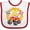 White and Red, variant on Inktastic Monster Truck 2nd birthday Boys or Girls Baby Bib