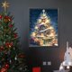 thumbnail image 3 of 5D DIY taladro redondo completo pintura de diamante noche nevada árbol de Navidad decoración 30x40cm, 3 of 9