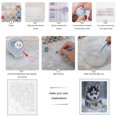 thumbnail image 3 of Paint by Numbers Kit for Adults, Snowy Puppy Blue Eyes Winter Scene Paint by Numbers, Easy Paint by Numbers Kit for Adults Beginner, DIY Adult Paint by Number Kits on Canvas, Home Decor, 3 of 7