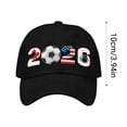 thumbnail image 2 of Seyotauo 2026 World of Cup Hats USA Canada Mexico Teams Soccer Fan Cap Adjustable Washed Cotton Hat for Game Day Outdoor Sun Protection Unisex Sport Accessory, 2 of 5