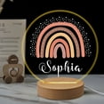 thumbnail image 7 of Personalised Night Light Custom Name Acrylic LED Lamp 7 Light Colors with Wooden Base Gift for Girls Boys Bedroom Table Decoration, 7 of 7