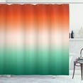 thumbnail image 1 of Ambesonne Ombre Shower Curtain, Quirky Simple Color Change, 69"Wx70"L, Burnt Orange Sea Green, 1 of 3