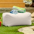 thumbnail image 2 of Jaxx Leon Outdoor Bean Bag Ottoman, White, 2 of 9