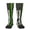 2 Black-2, variant on Knee High Socks for Women Thin Green Line Flag Art Long Tube Sock Uniform Socks