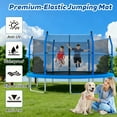 thumbnail image 4 of CZBZ Trampolines with Enclosure Net and Ladder, 14FT Outdoor Trampoline for Kids and Adults with Anti-Rust Coating, Heavy-duty Round Backyard Trampoline, 4 of 7