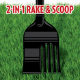 OUT! Dog Poop Scoop and Rake, for Easy Dog Waste Pickup