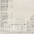 thumbnail image 6 of Surya Roma ROM-2346 63 x 85" Rectangle Fabric Rug in Charcoal/Light Gray/White, 6 of 7