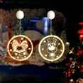 thumbnail image 6 of Christmas Ornaments 2pcs LED Light Hanging Lamp Room Decoration String Lights with Stickers, 6 of 12