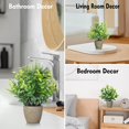 thumbnail image 4 of FAVOWREATH Paquete de 4 plantas falsas de cerámica mini plantas artificiales en maceta para decoración del hogar, oficina, decoración de la habitación, decoración de la granja, mesa interior, decoraci, 4 of 7