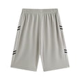 thumbnail image 5 of Yindaity Boys Basketball Shorts Boys Shorts Boy Cotton Athletic Shorts Kids Casual Summer Clothes with Pockets(Light Gray,12-13 Years), 5 of 7