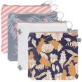 thumbnail image 1 of 4Pcs Zipper Sanitary Napkin Bag Nursing Collect Bag Pakages For Women Girls Mixed, 1 of 4