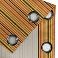 thumbnail image 4 of Ambesonne Abstract Grommet Curtain, Vibrant Vertical Lines, 50" x 96", Orange Marigold Burgundy, 4 of 6