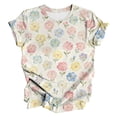 thumbnail image 3 of MEICHEN Women's Casual Printed Round Neck Top Short Sleeved T Shirt Summer Fashion Clothing for Women, 3 of 3