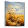 thumbnail image 2 of Designart "Golden Prairies Under a Bold Yellow and Blue Sky IV" Landscape & Nature Floater Framed Wall Decor, 2 of 7