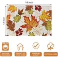 thumbnail image 2 of Fall Maple Leaf Placemats Set of 4, Autumn Gold Leaves Farmhouse Dining Table Place Mats, Rustic Seasonal Thanksgiving Kitchen Decor Home Decoration 12 x 18 Inch, 2 of 6