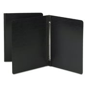 Smead Side Opening Pressboard Report Cover, Prong Fastener, Letter, Black
