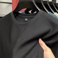 thumbnail image 6 of Yifymode Men's Crewneck Short Sleeve T Shirts, Regular Fit Mesh Ice Silk Casual Tops, Quick Dry Breathable Basic Tees for Daily Sports Workout, 6 of 8